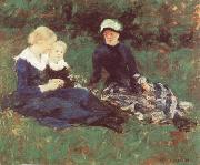 On the Meadow Mary Cassatt